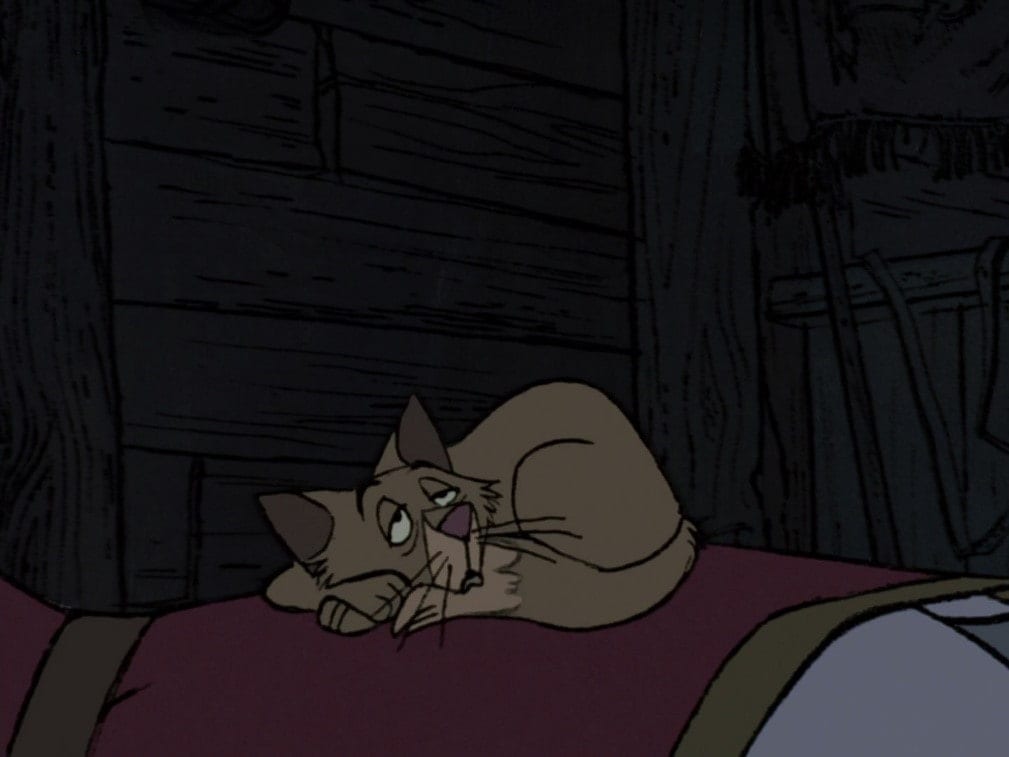 101 Dalmatians There is one cat in Disney’s 101 Dalmatians
