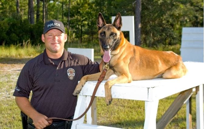 Trainer and K9 Trainer and K9 dog
