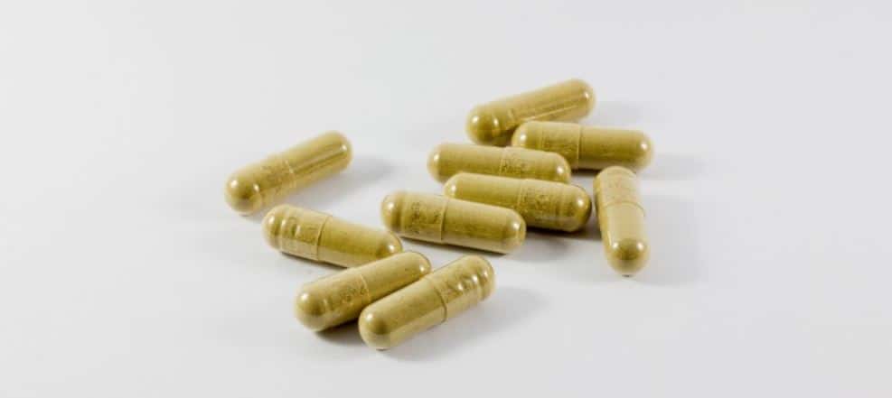Medicine Capsules Green capsules for pets